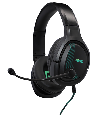 AVID hörlur/gaming headset, enastående ljudkvalité, 3.5 mm kontakt